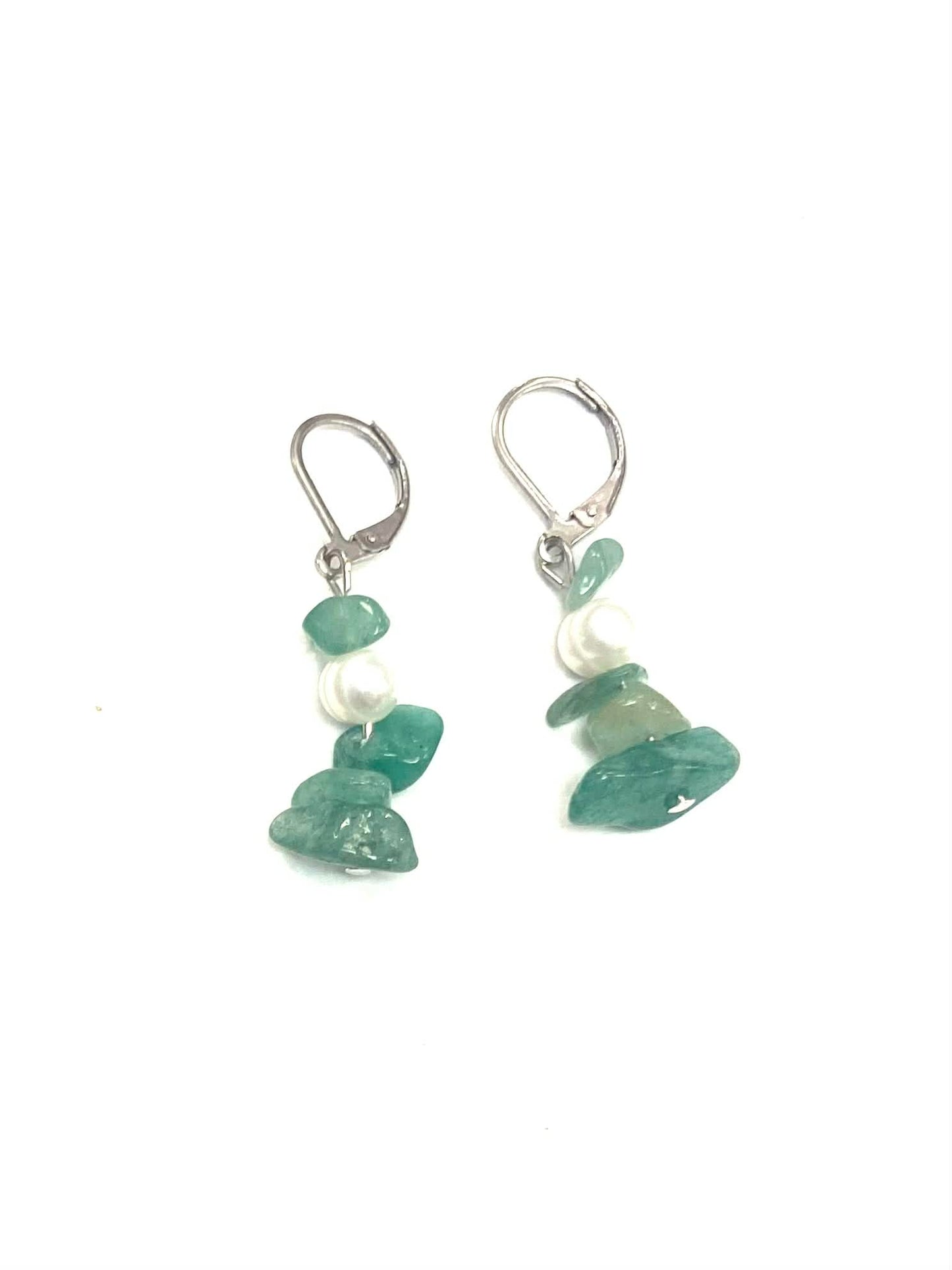 Boucles d'oreilles pierres - Aventurine Foncé - Vert (2 Variantes) - Rouge Bijoux