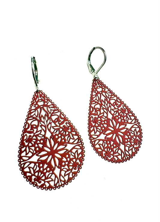 BO mandala rose des vents - Rouge inox