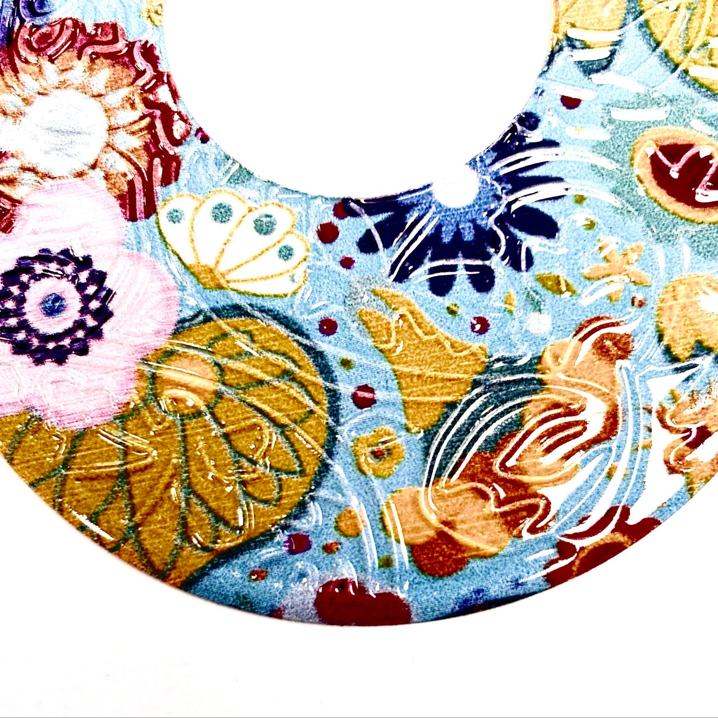 Boucles D'oreilles - Fleurs bleu - RA72 - Rouge Aventure