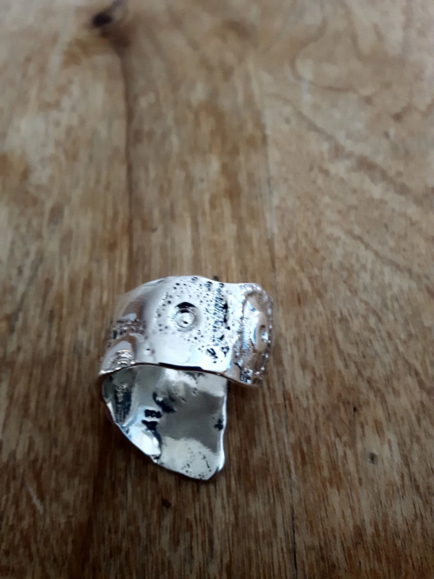 DUALITÉ, bague large ajustable en argent sterling 925