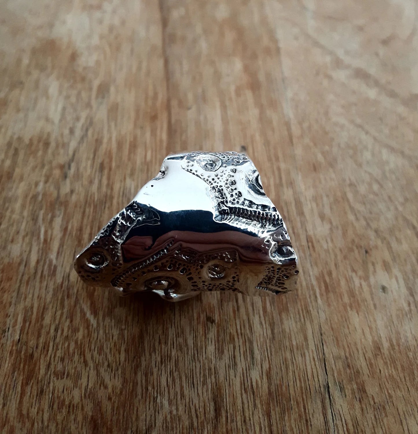 DUALITÉ, bague large ajustable en argent sterling 925