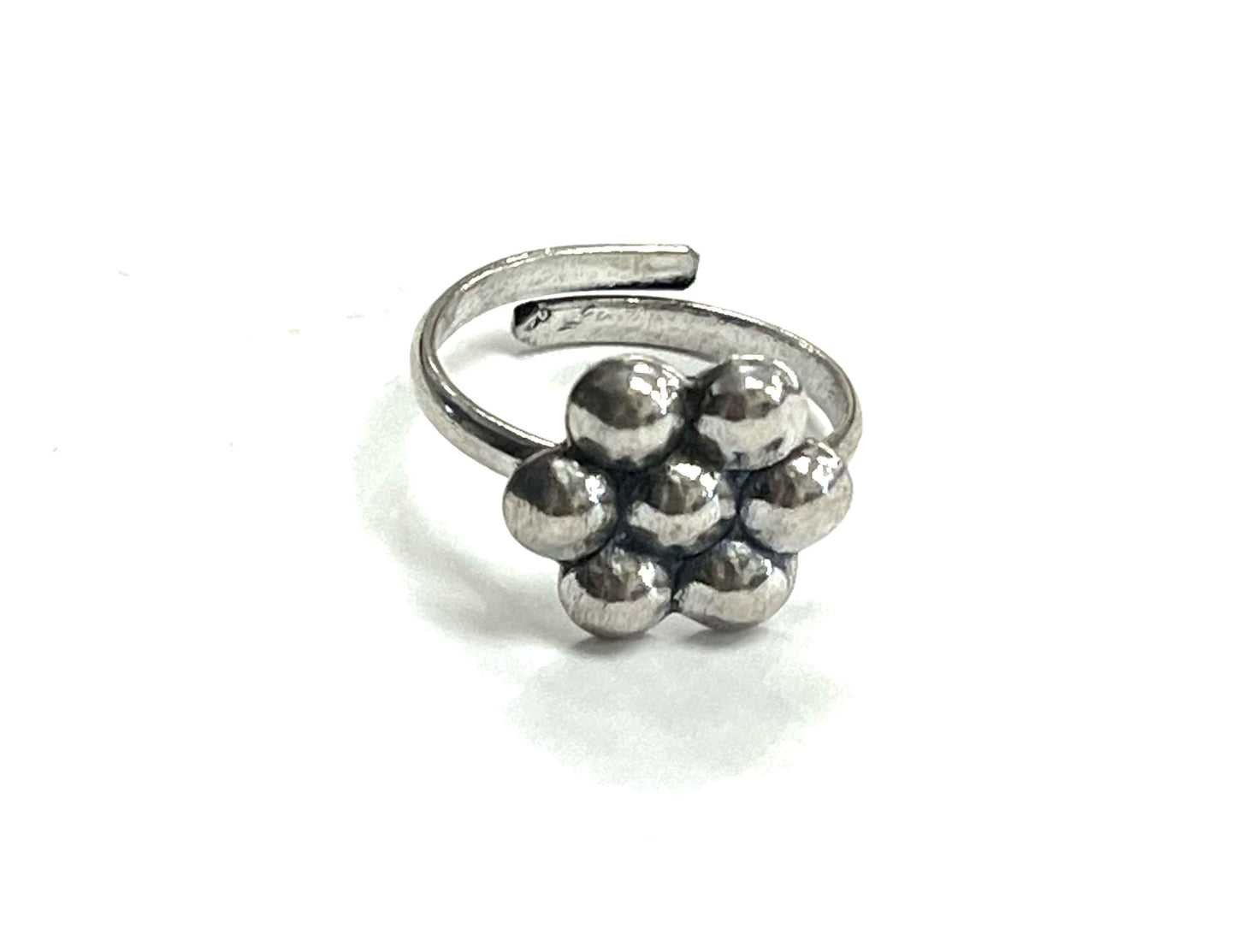 Bague d'orteil RI78- doodle fleur -Rouge Import