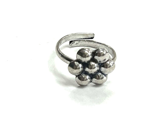 Bague d'orteil RI78- doodle fleur -Rouge Import