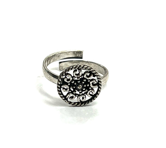 Bague d'orteil RI82- mandala -Rouge Import
