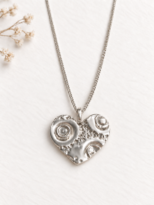 MEDIUM MOON HEART, pendant - Marie-Êve Bordeleau