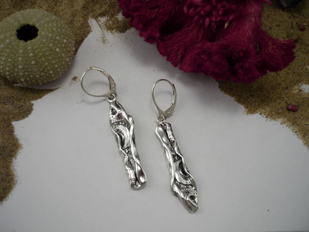 Bonheur à la mer, boucles d'oreilles  en argent sterling  - Marie-Eve Bordeleau