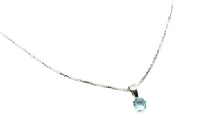 Collier - Bleu Pale - Argent - Rouge Argent 9.25