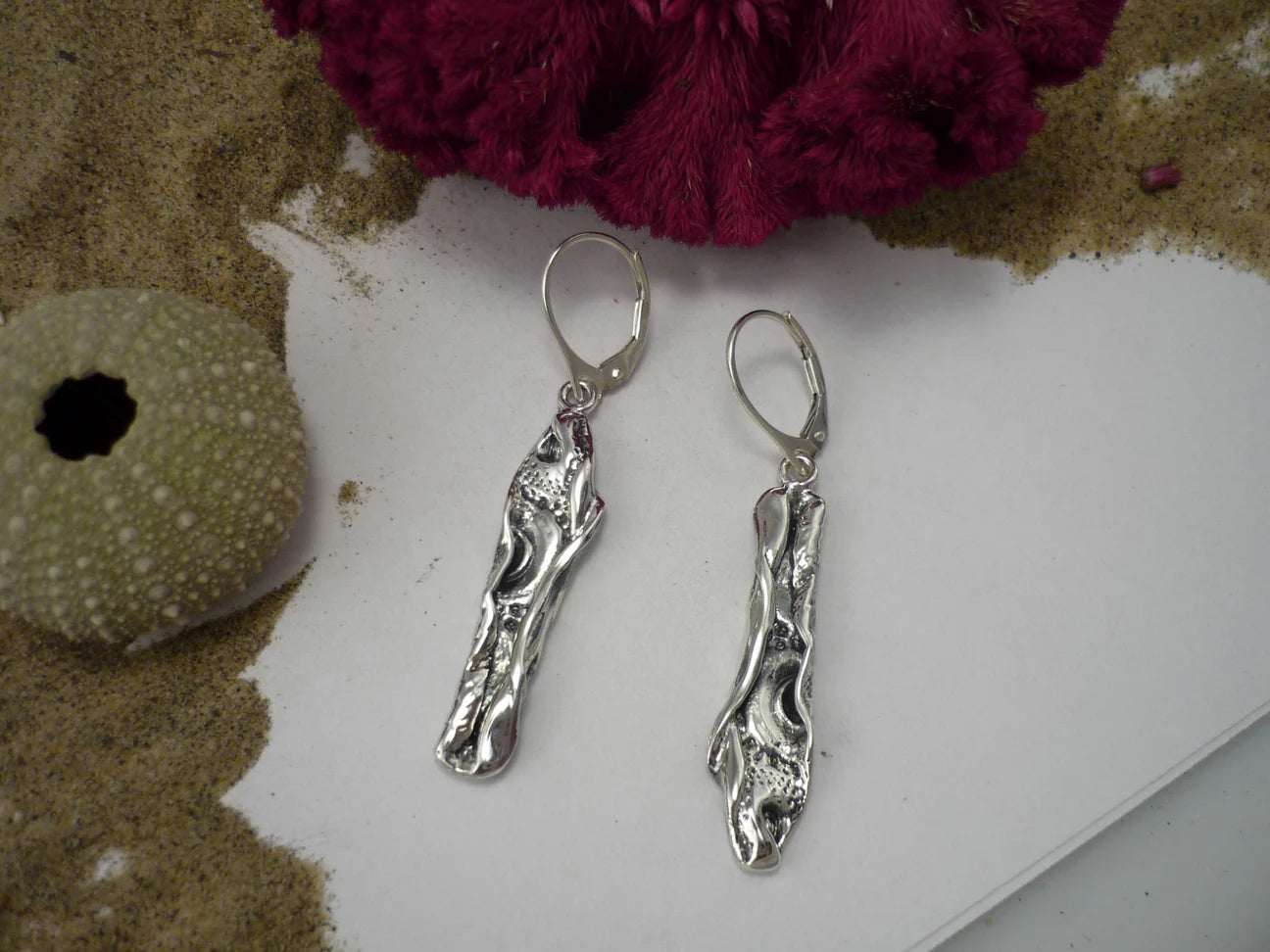 Bonheur à la mer, boucles d'oreilles  en argent sterling  - Marie-Eve Bordeleau