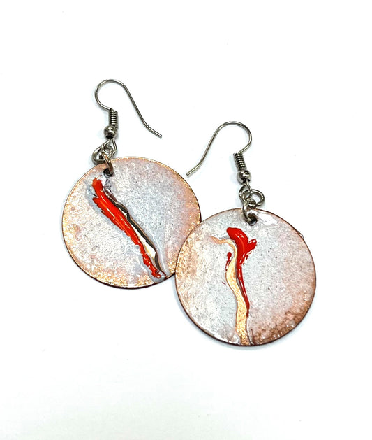 BO Salamander - Enamel on copper - RA56 - Rouge Aventure