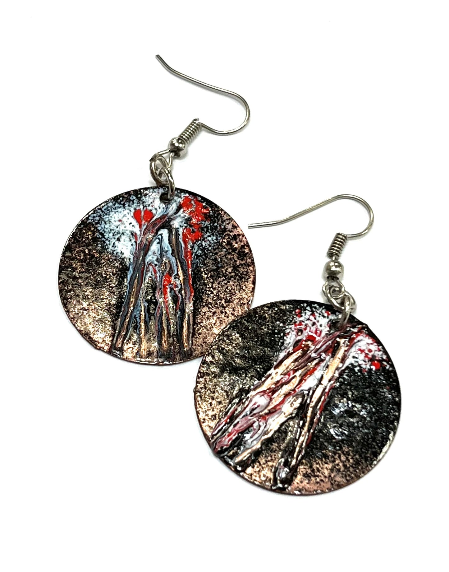 BO Queen of Hearts - Enamel on copper - RA59 - Rouge Aventure