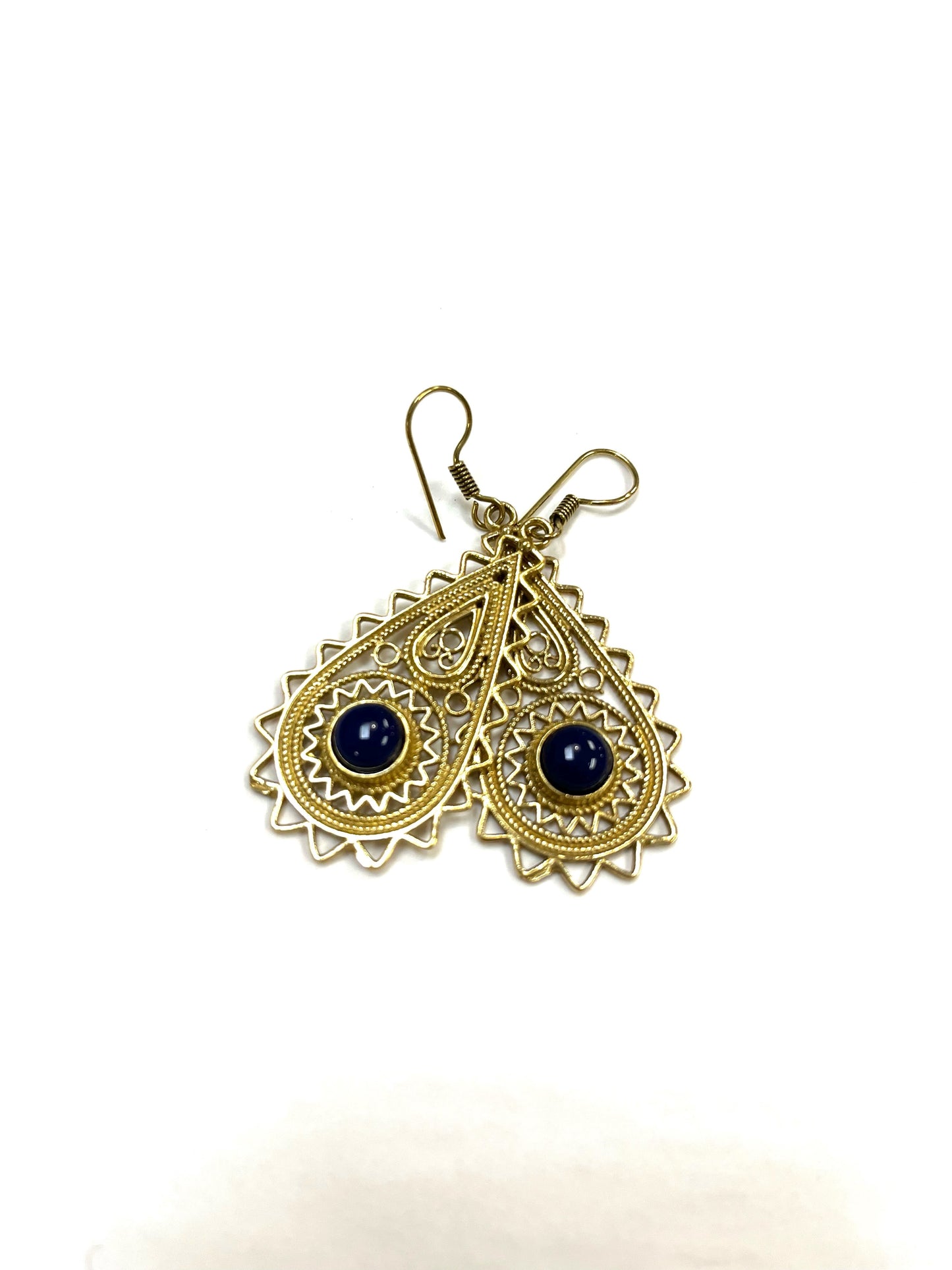 Boucles d'oreilles Roshanee RI16 - Pierre mauve - Or - Rouge Import