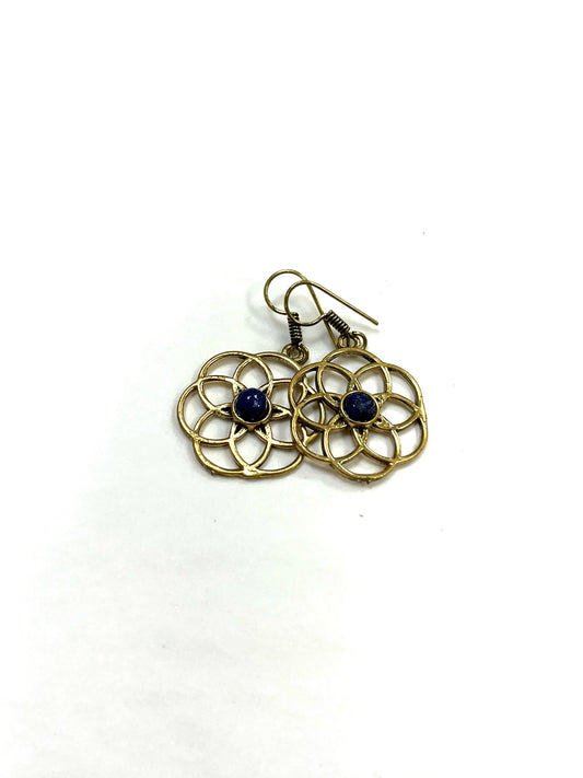 Boucles d'oreilles Phool RI19 - Or - Rouge Import