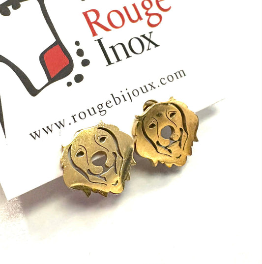 BO chien - rouge inox
