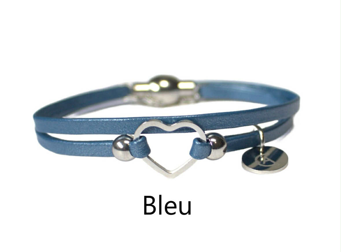 Bracelet mini coeur - 5 couleurs différentes - Créart