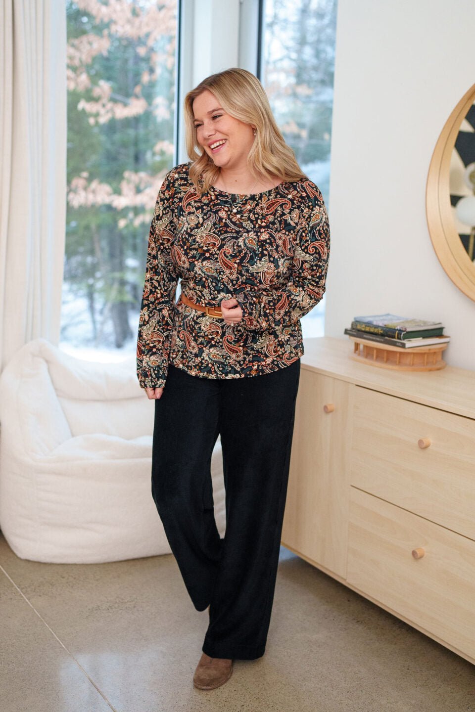 Chandail bruyère - Paisley d'automne