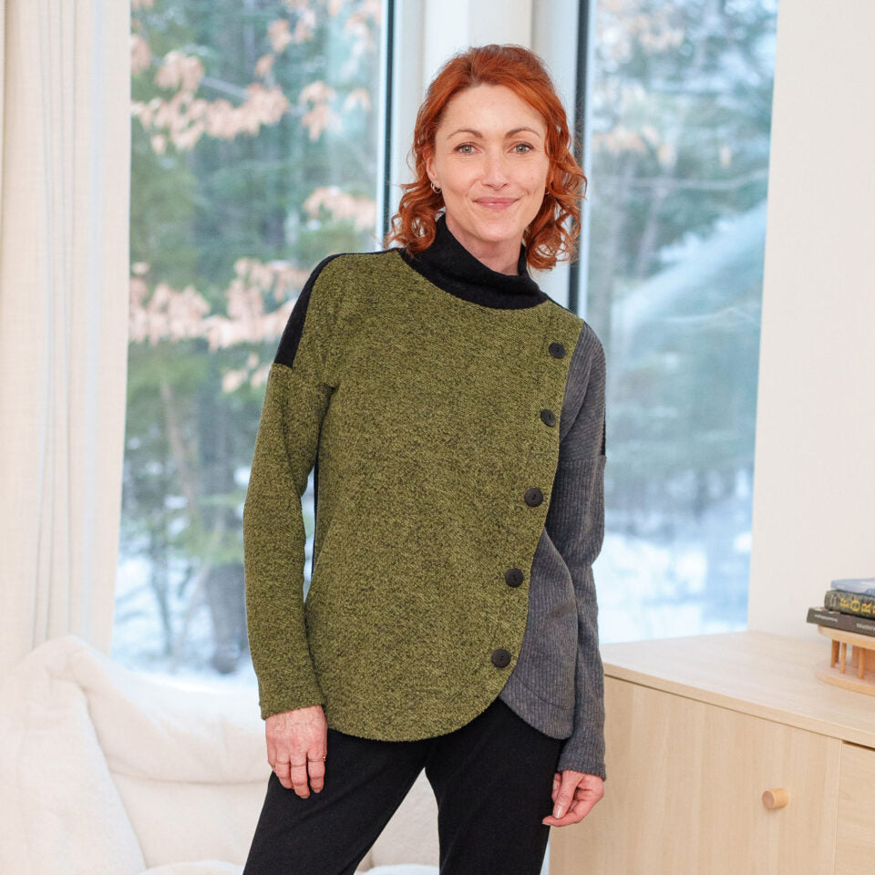 Chandail chèvrefeuille - Sauge