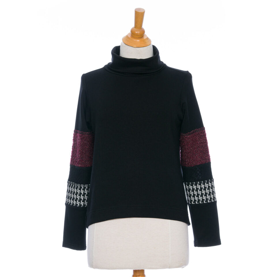 Chandail chicouté Noir et merlot