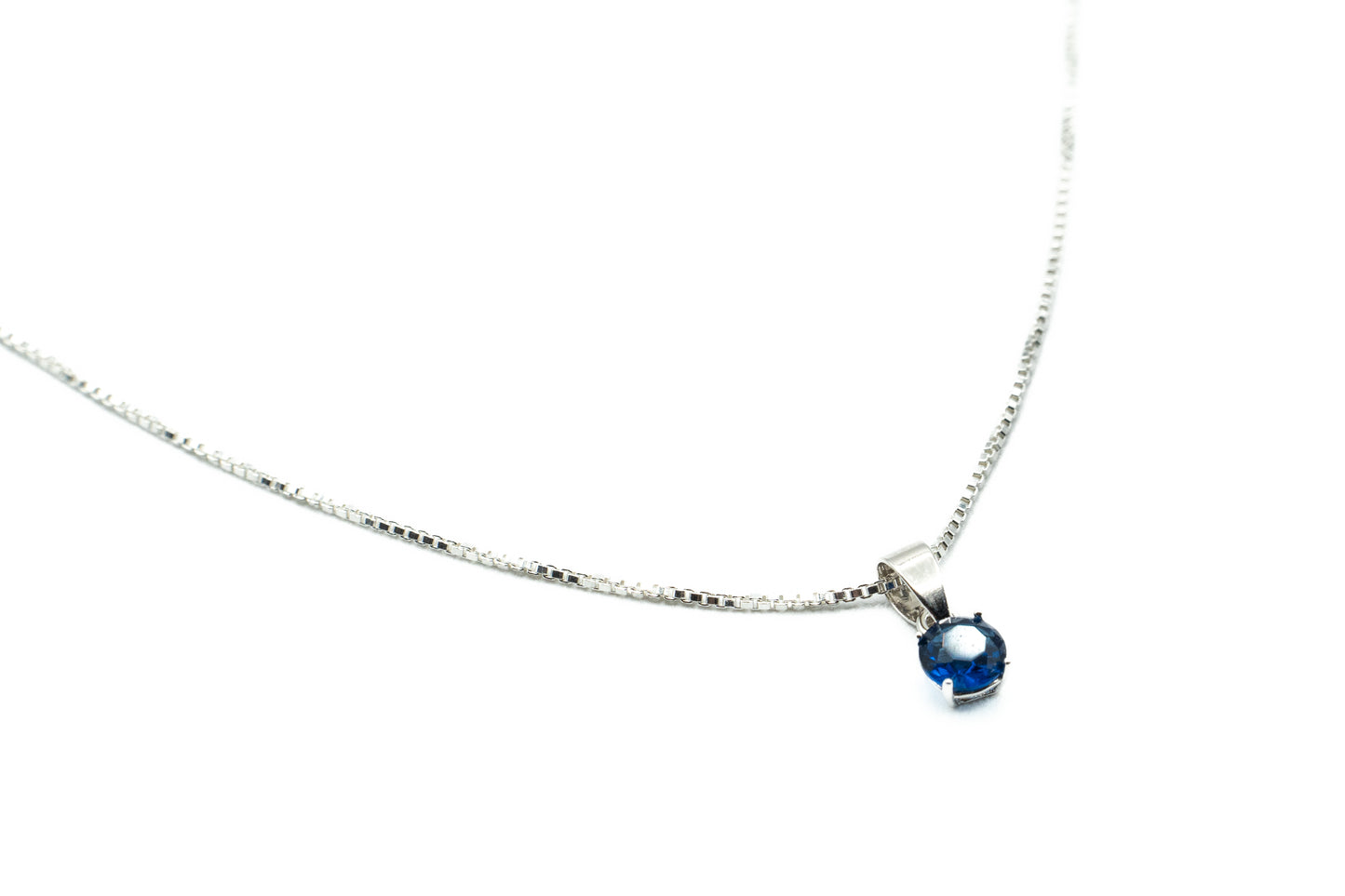 Collier - Cobalt - Argent - Rouge Argent 9.25
