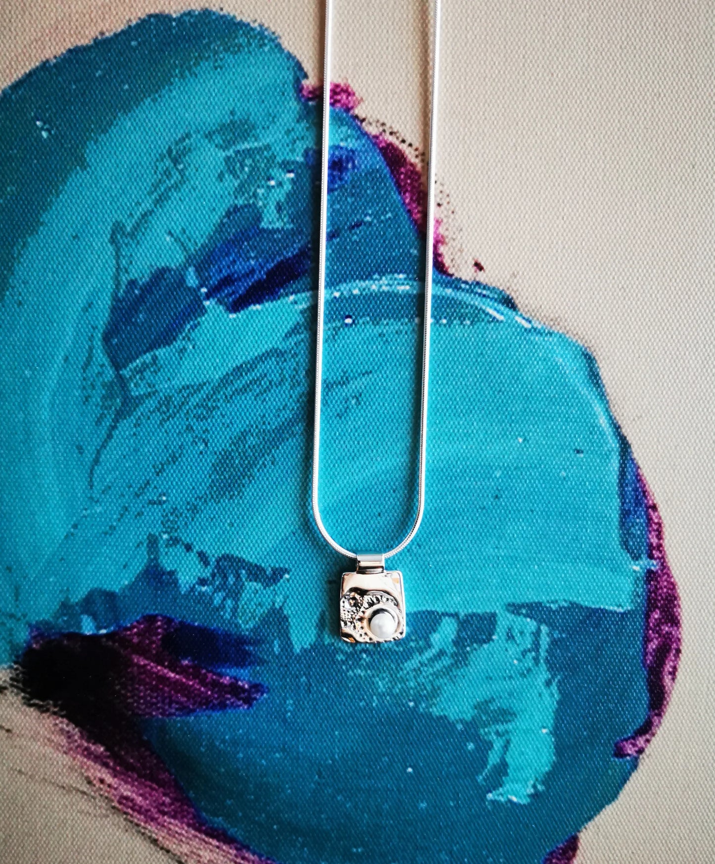 Pendentif Corail de mer perlé - Marie-Ève Bordeleau