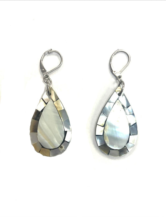 BO coquillage - Larme nacrée - Rouge Aventure