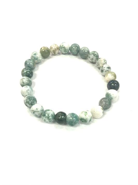 Bracelet - Vert et blanc - Pierres Fines - Rouge Bijoux