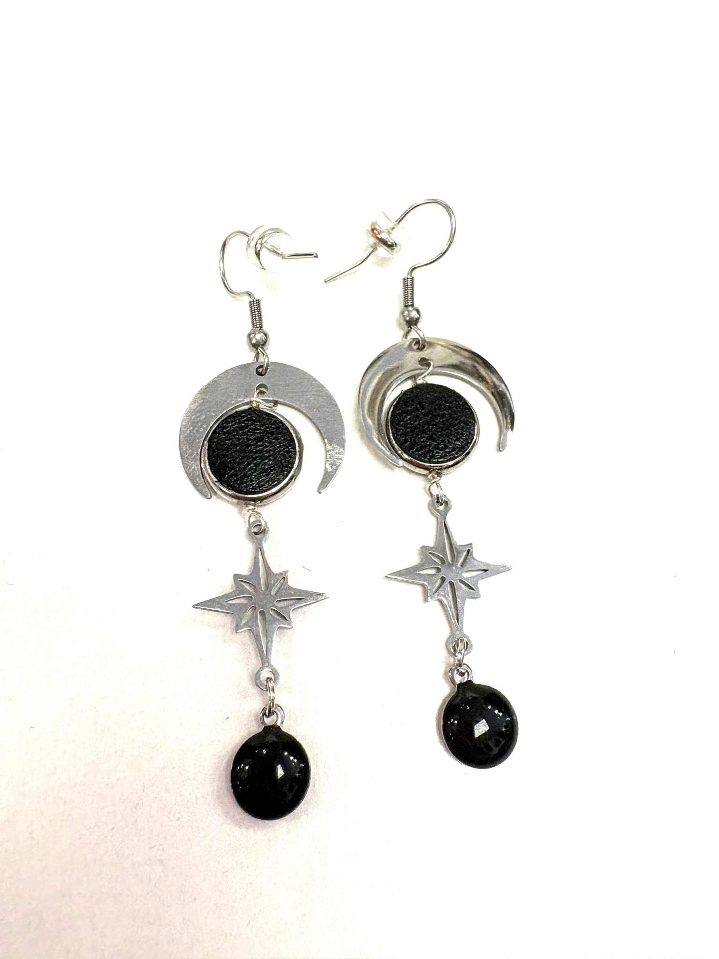 Boucles d'oreilles étoilesdu nord rond - Création Fish