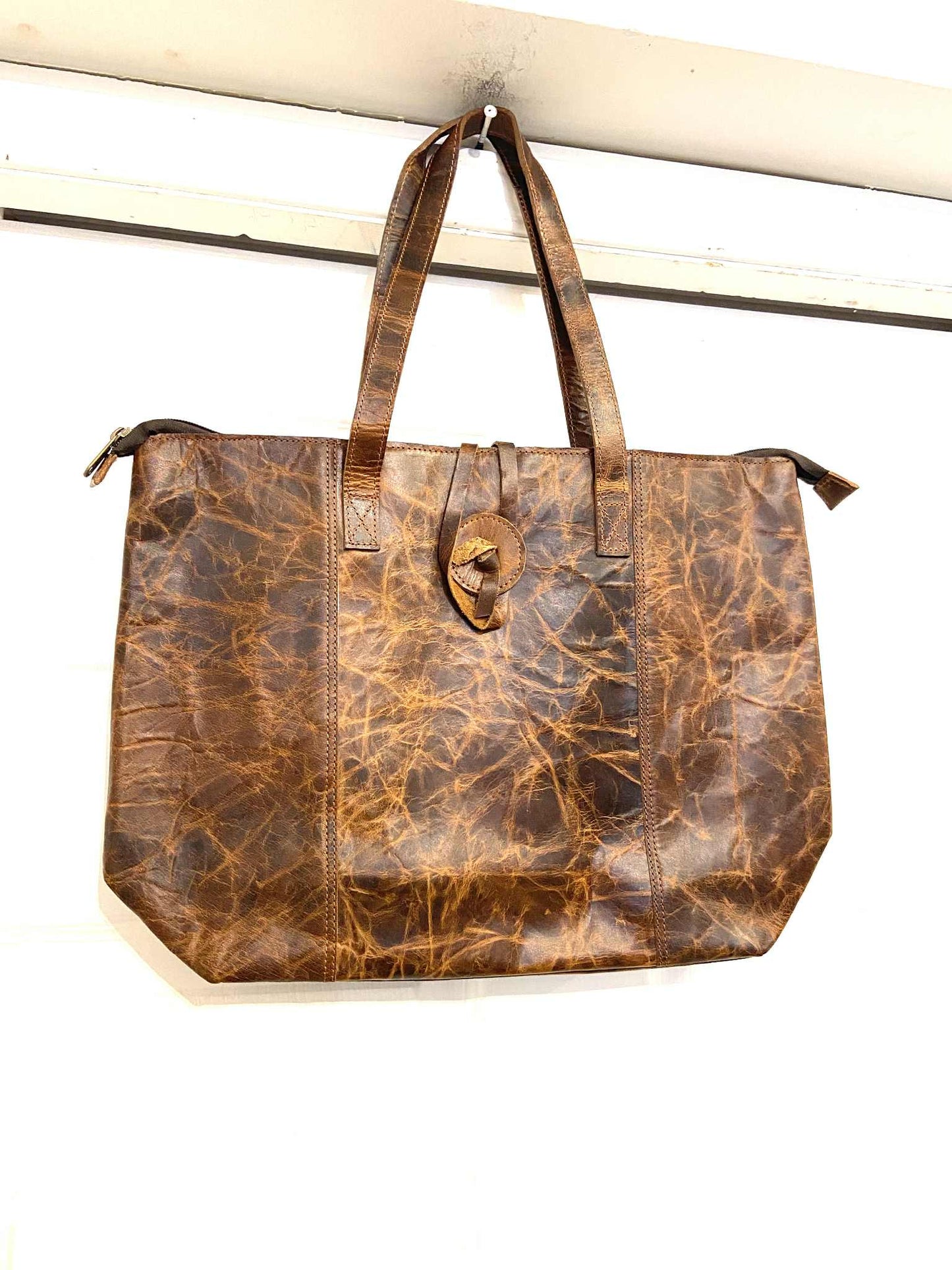 Grand sac épaule fourre-tout cuir - 2 couleurs offertes - Rouge Import