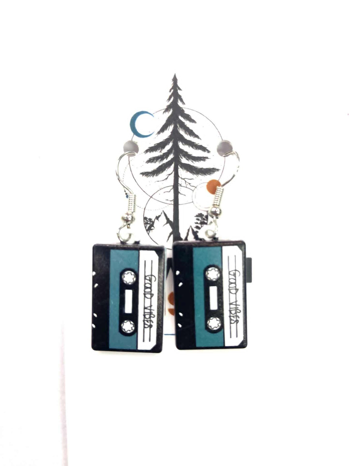 Boucles d'oreilles - Cassette -  Création Fish