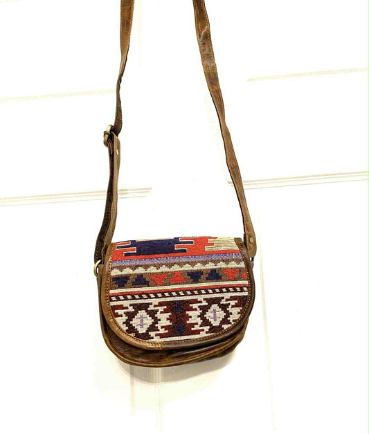 Sac à bandouillère motifs géométriques - 3 motifs offerts - Rouge Import