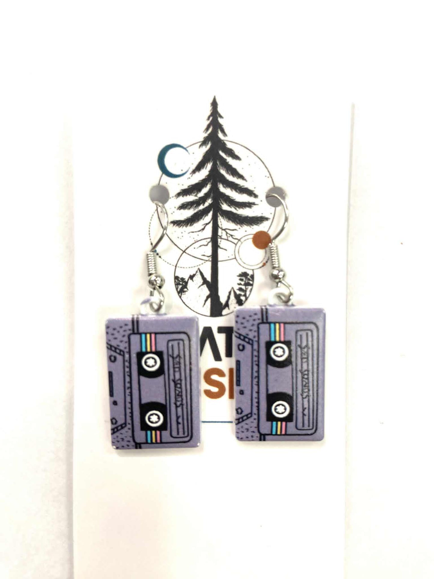 Boucles d'oreilles - Cassette -  Création Fish