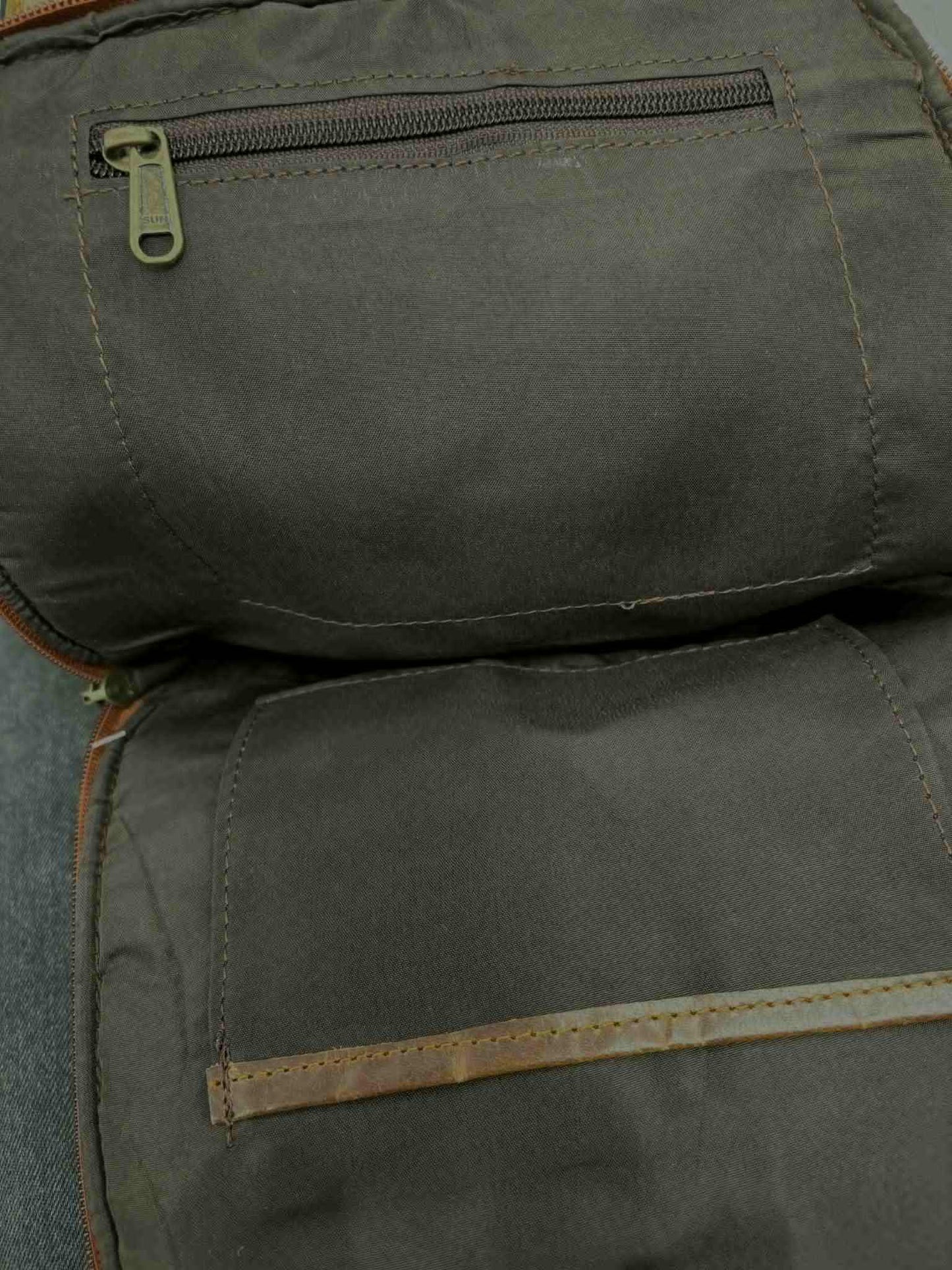 Sac à dos cuir brun - Rouge Import