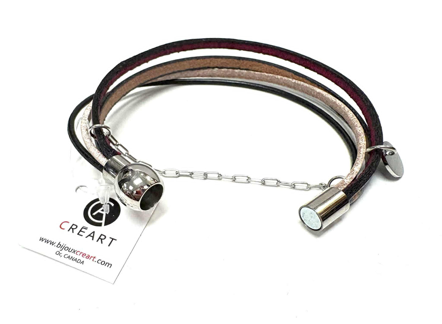 Bracelet zip vague - Créart