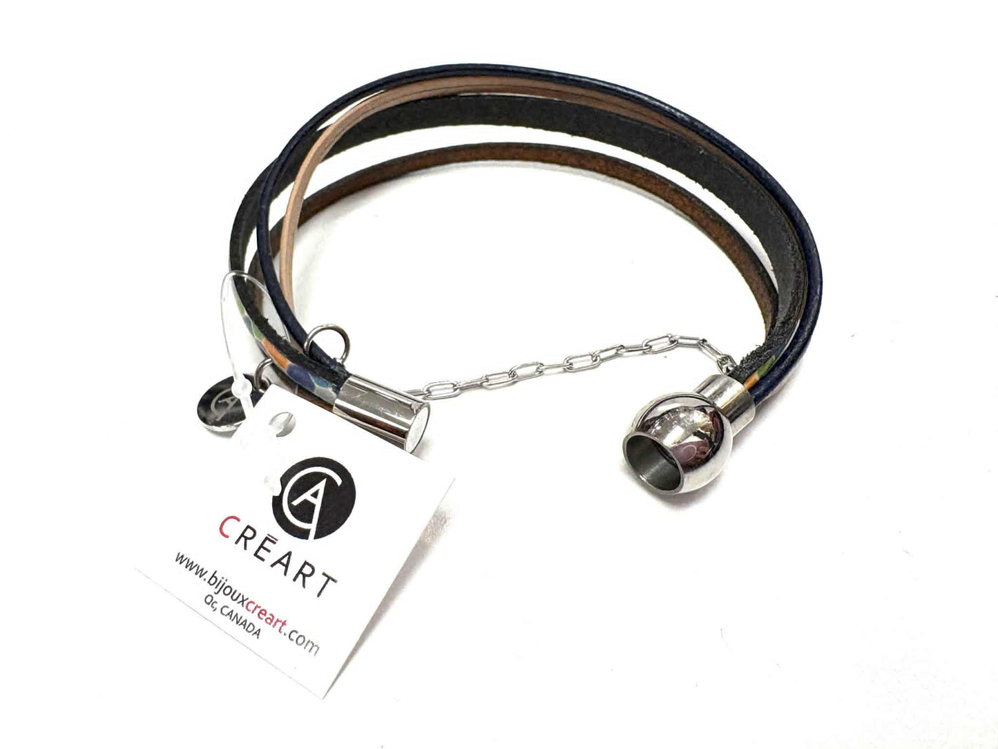 Bracelet zip géométrique - Créart