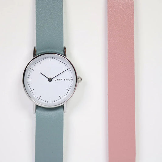 Duos de montres - Turquoise - Rose