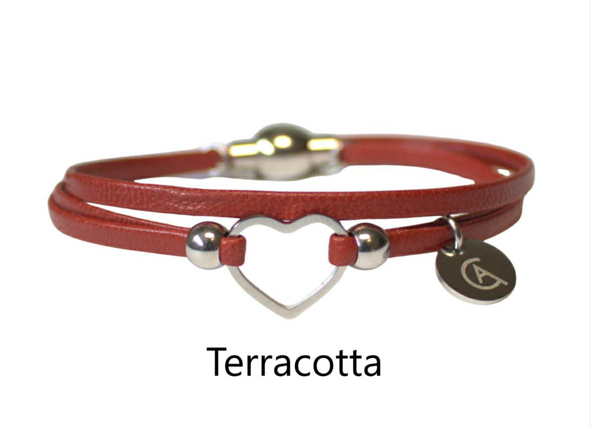 Bracelet mini coeur - 5 couleurs différentes - Créart