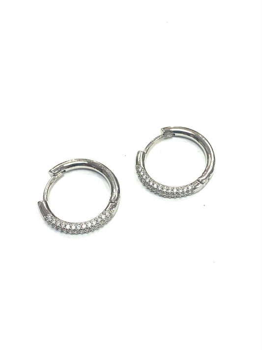 Anneau argenté - rouge inox