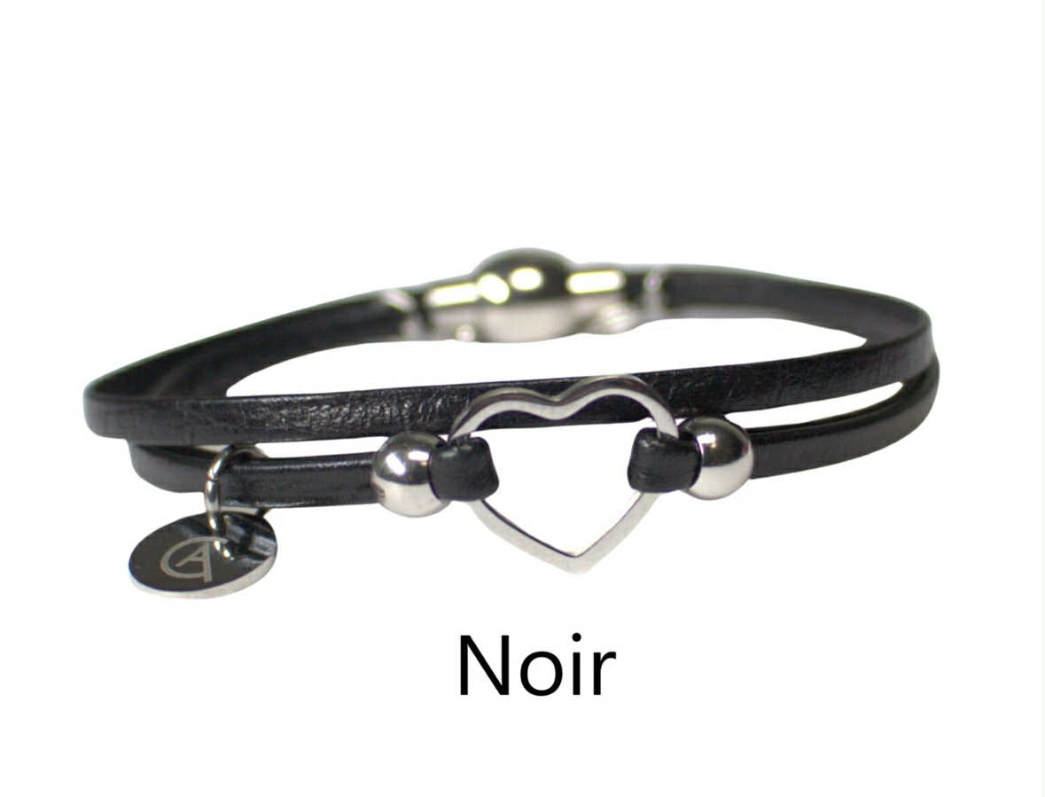 Bracelet mini coeur - 5 couleurs différentes - Créart