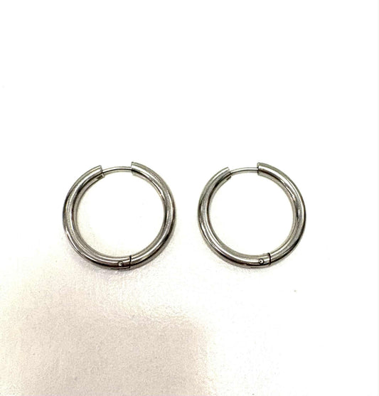 Bo argent 26mm - Rouge inox