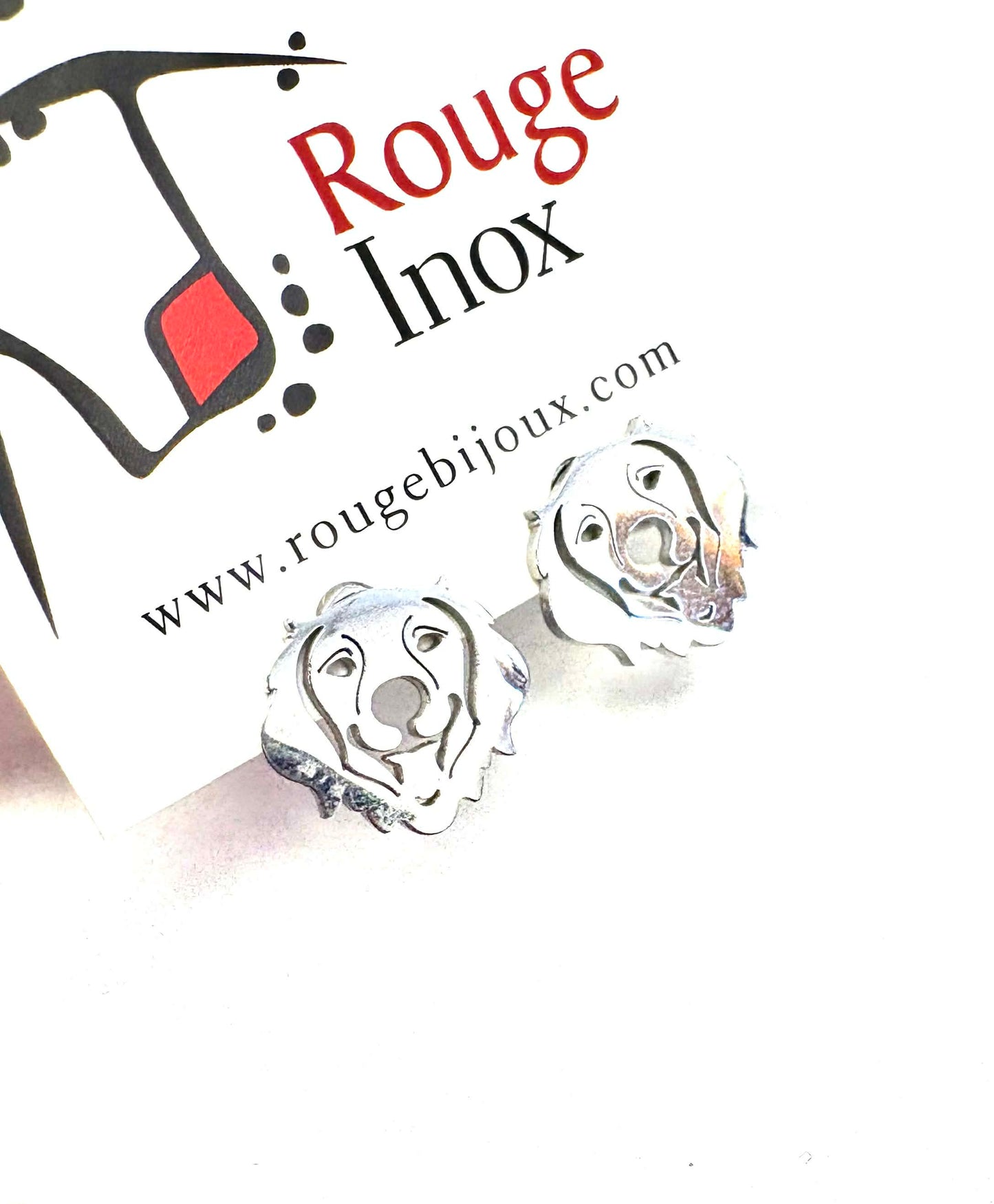 Dog pants - red stainless steel