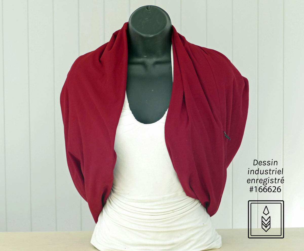 Foulard en coton biologique rouge – élégance instantanée, style assuré