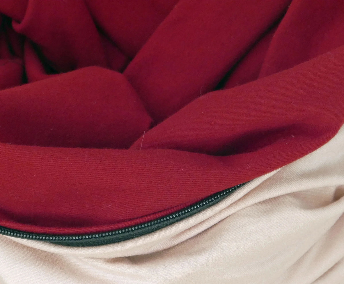 Foulard en coton biologique rouge – élégance instantanée, style assuré