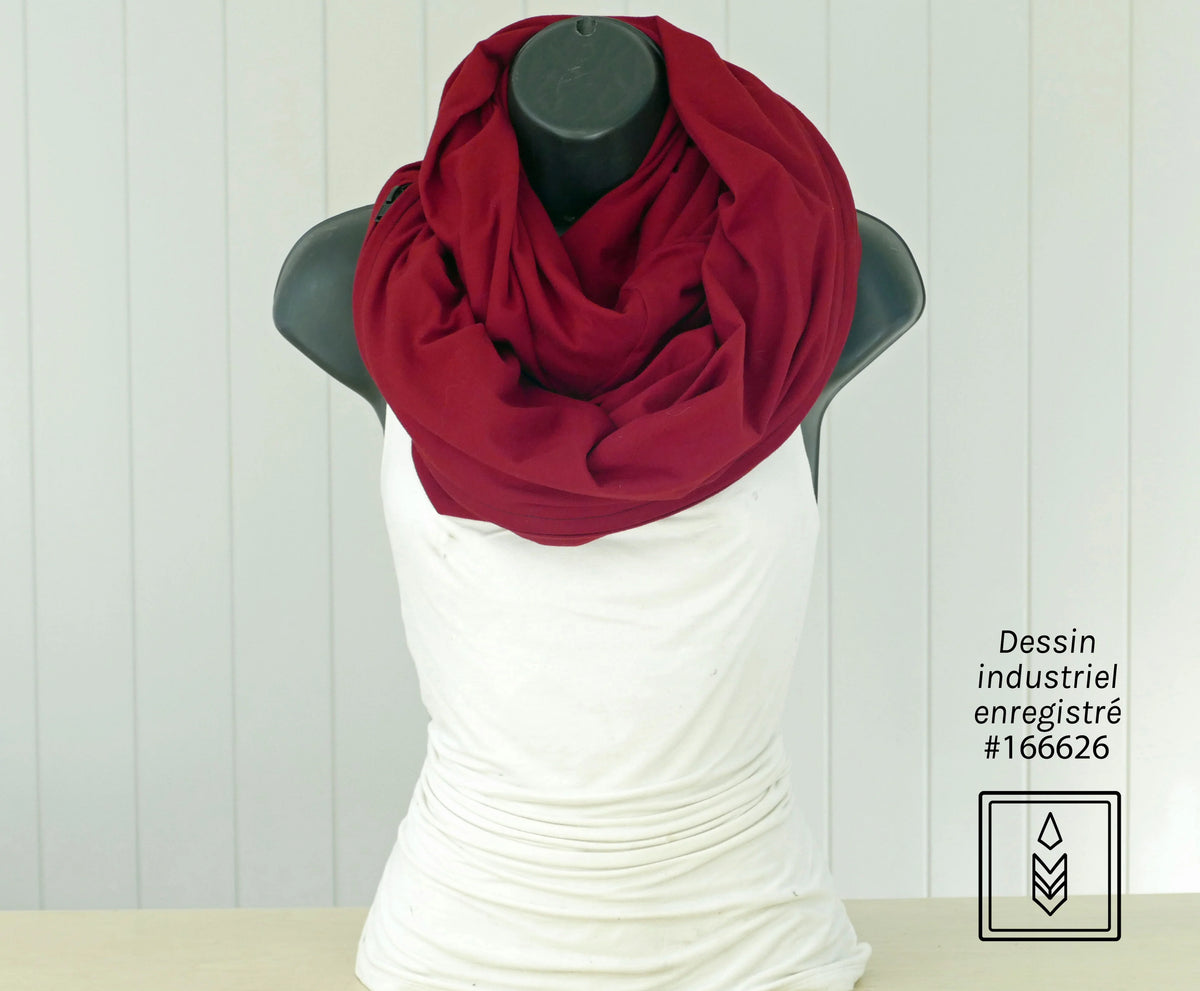 Foulard en coton biologique rouge – élégance instantanée, style assuré