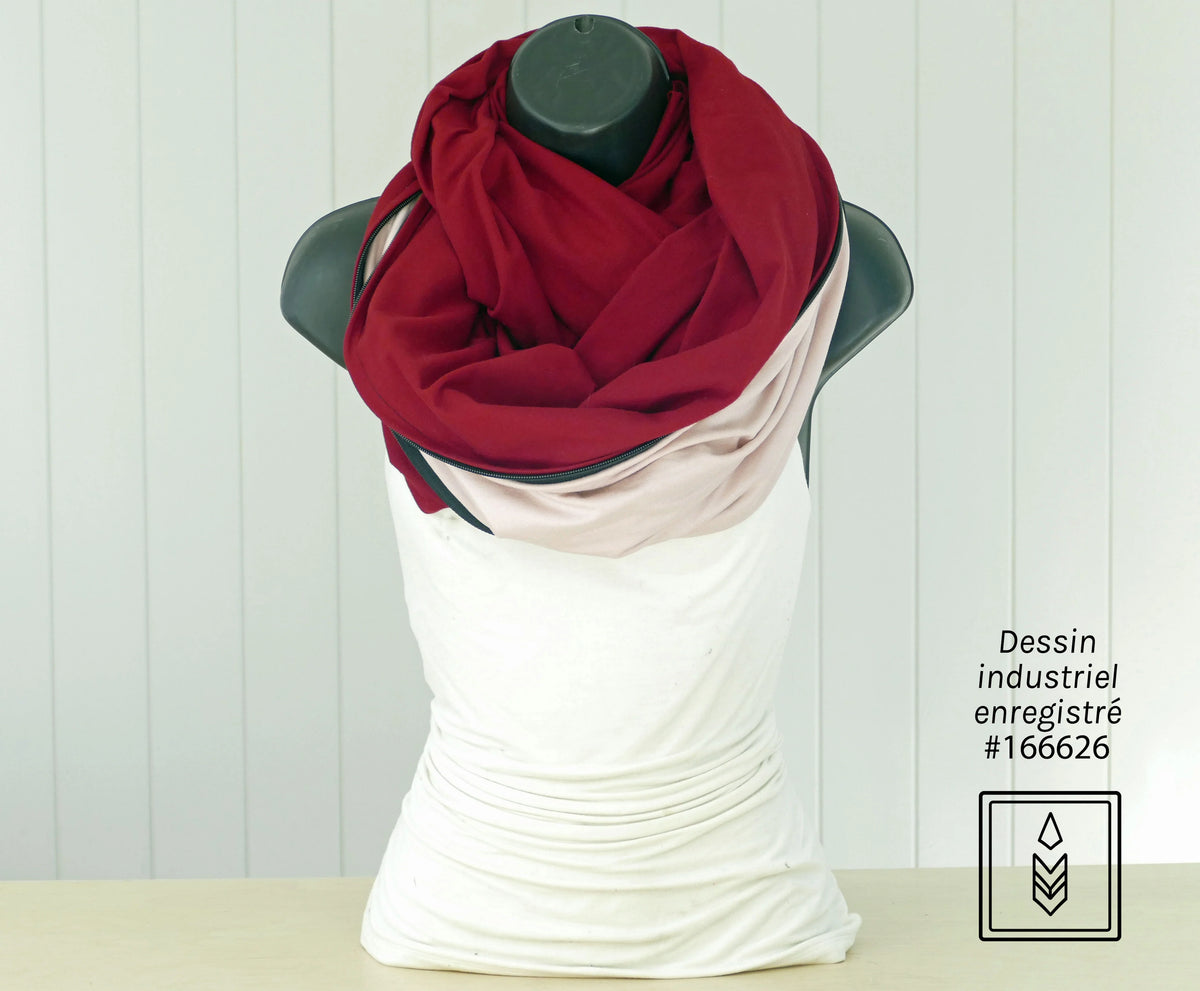 Foulard en coton biologique rouge – élégance instantanée, style assuré