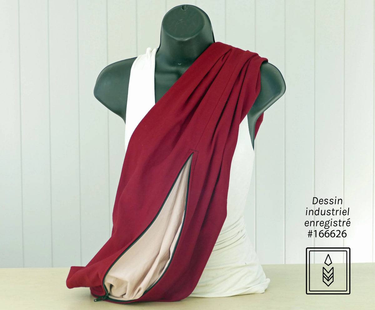 Foulard en coton biologique rouge – élégance instantanée, style assuré
