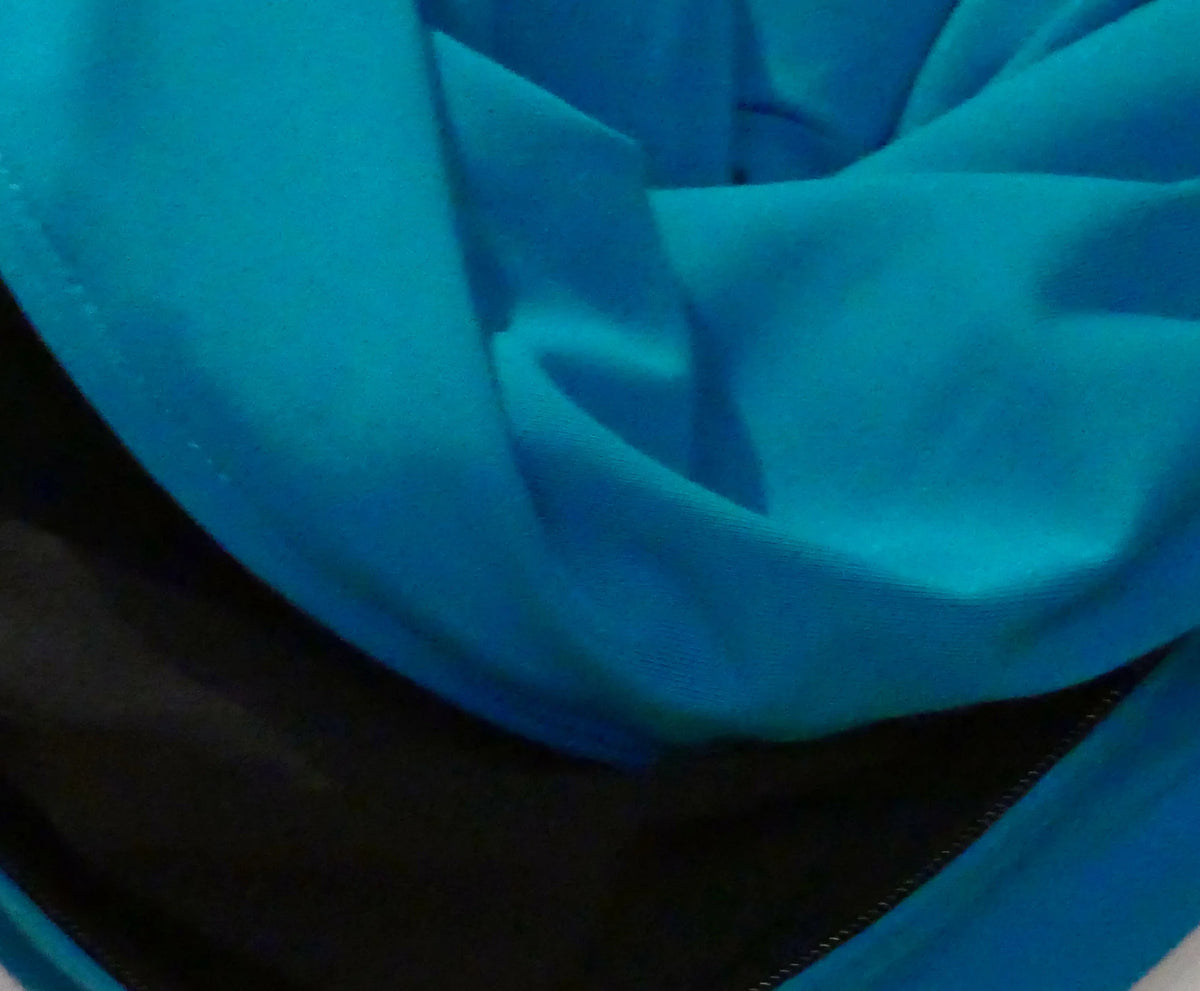 Foulard en bambou bleu turquoise - sécurité absolue