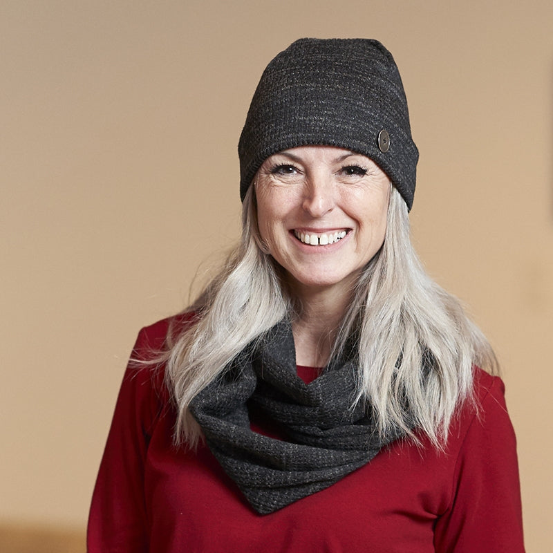 Foulard infini Abitibi Charbon - Rien ne se perd