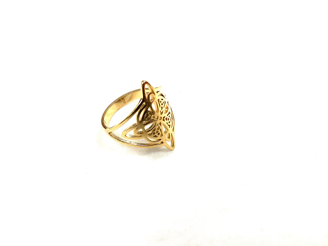 Bague - Noeud de sorcière - Or - Création Fish