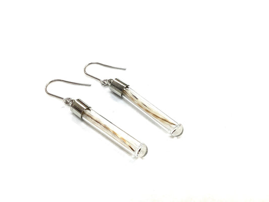 Boucles d'oreilles Plume - Courtes - Asha