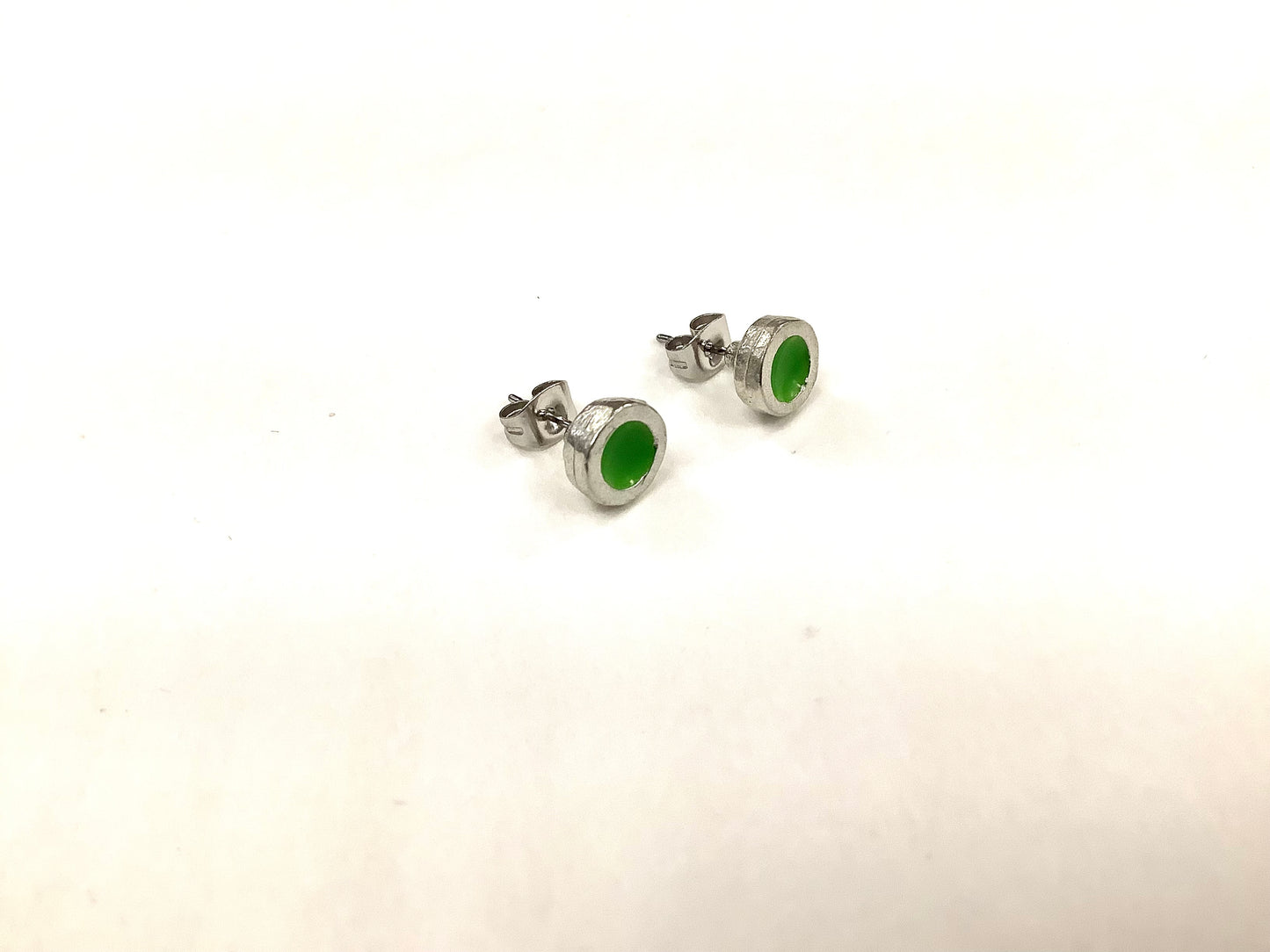 Boucles à l'oreille Ronde 7mm Naturel - (Plusieurs couleurs)