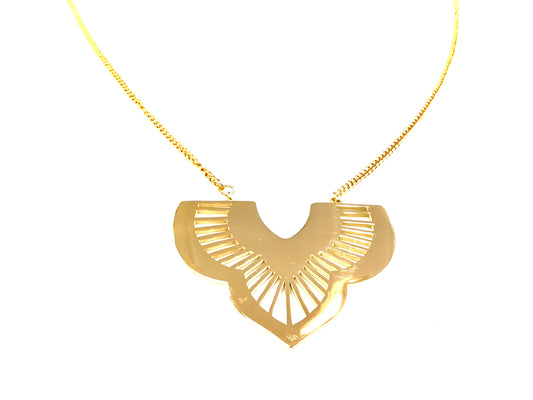 Pendentif Aile - Or - Rouge Inox